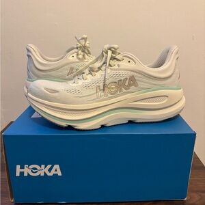 HOKA Bondi 9 Women’s Size 8 - Truffle Salt/Sea Glass - NIB
